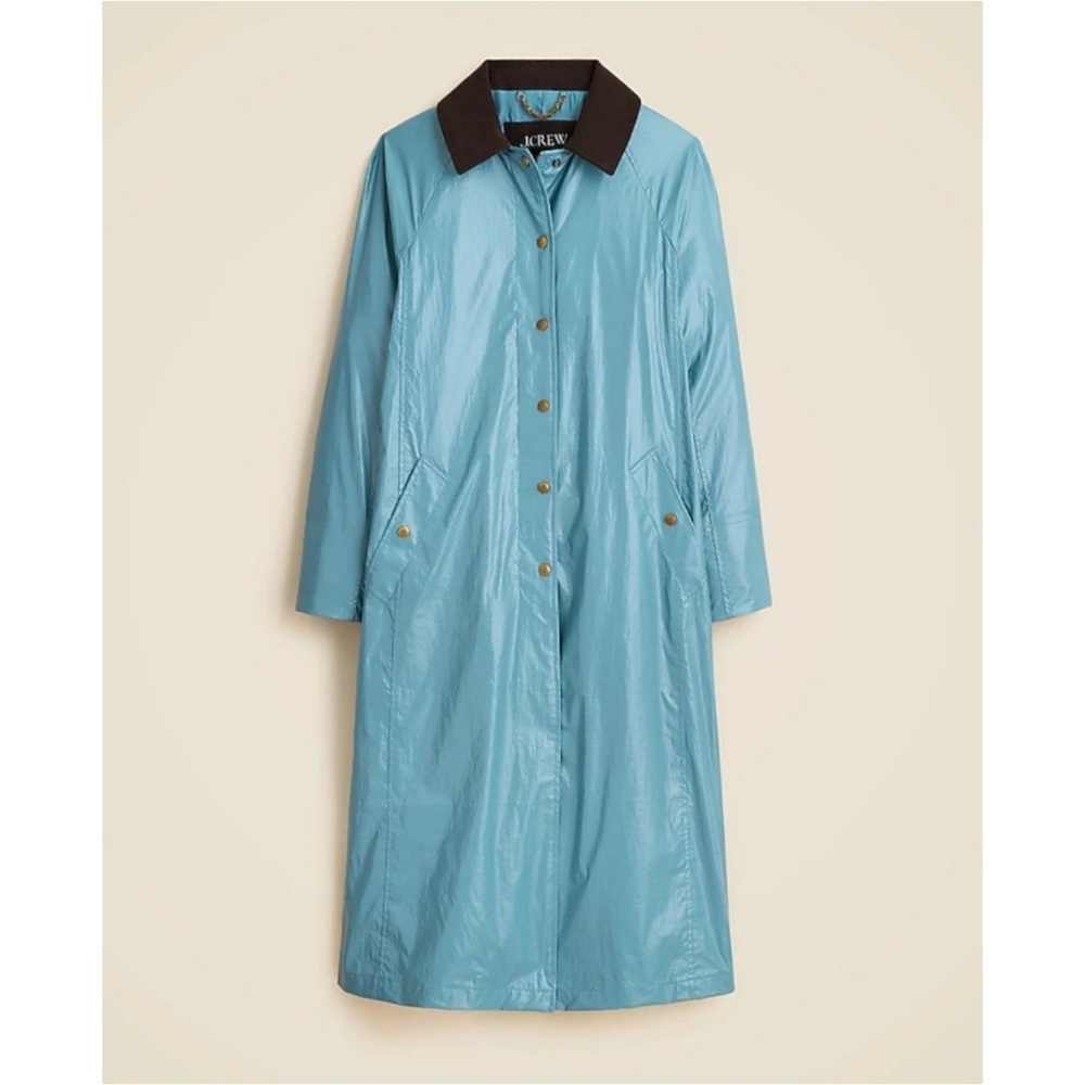 J.Crew Shiny long Barn Jacket™ - Picture 4 of 10